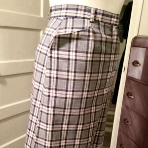 Plaid rockabilly vntg pencil skirt